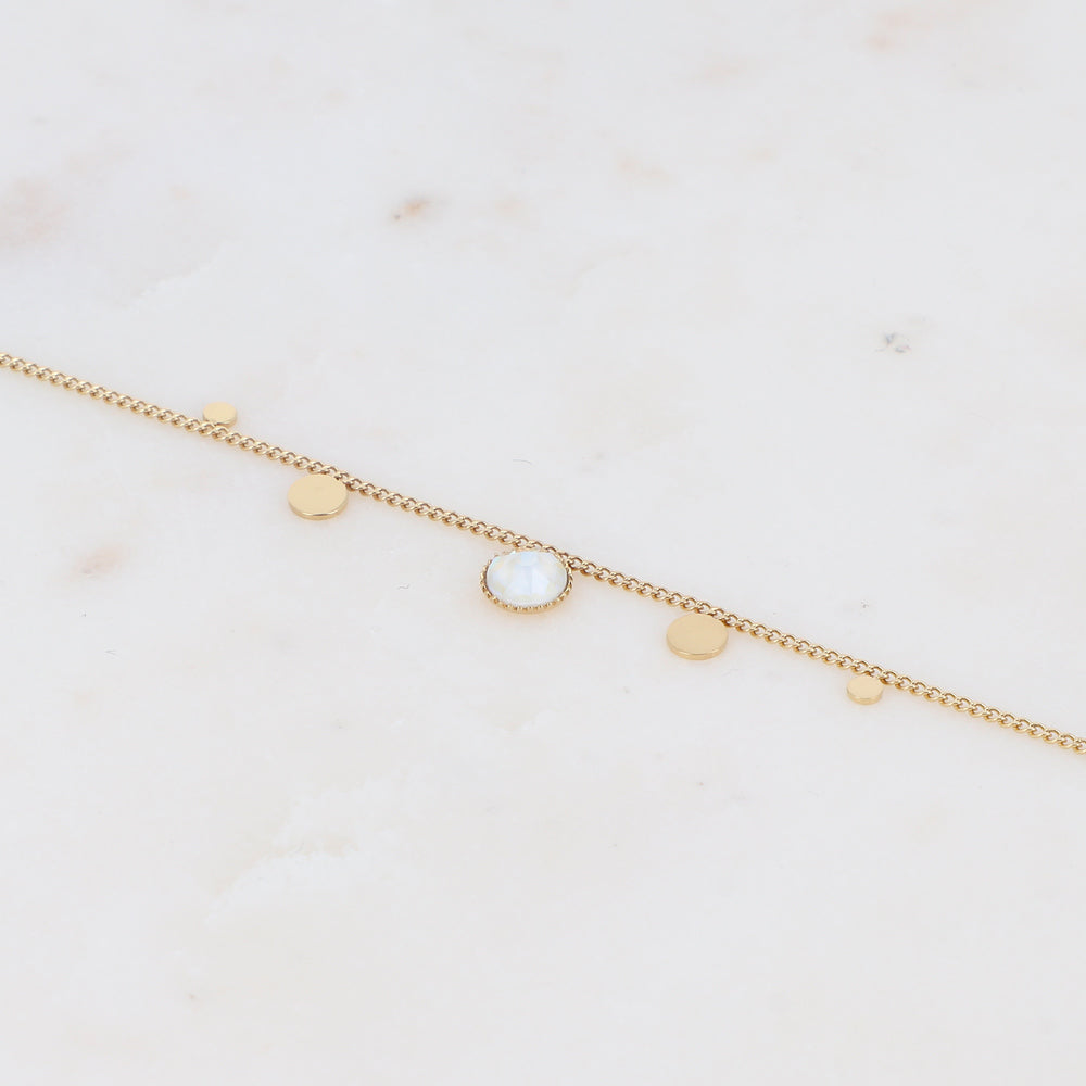 Bracelet - orné de cristaux de Swarovski® PP20 - Light grey delite