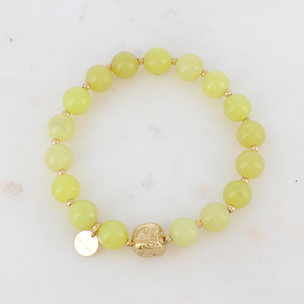 Bracelet élastique avec pierres naturelles
