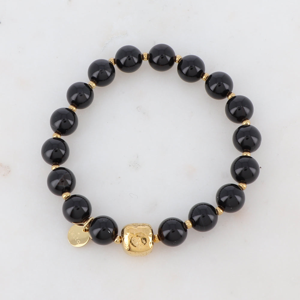 Bracelet élastique avec pierres naturelles