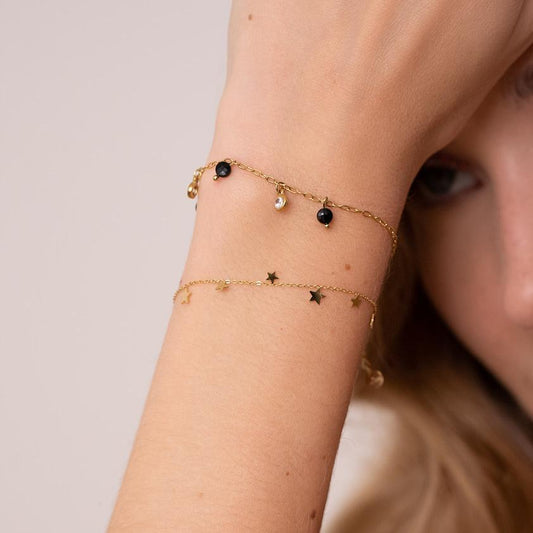 Bracelet avec pampilles étoiles