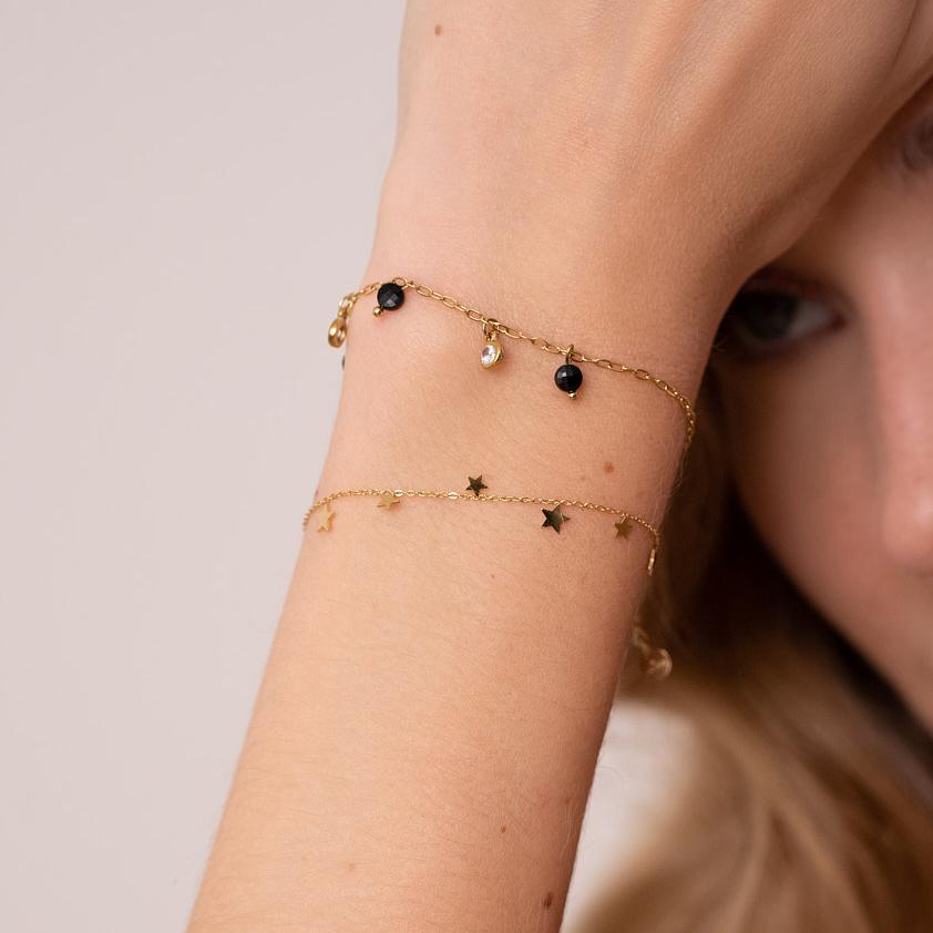 Bracelet avec pampilles étoiles