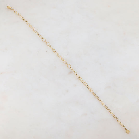 Chaîne de cheville en jeu de maille (22.5+5CM)