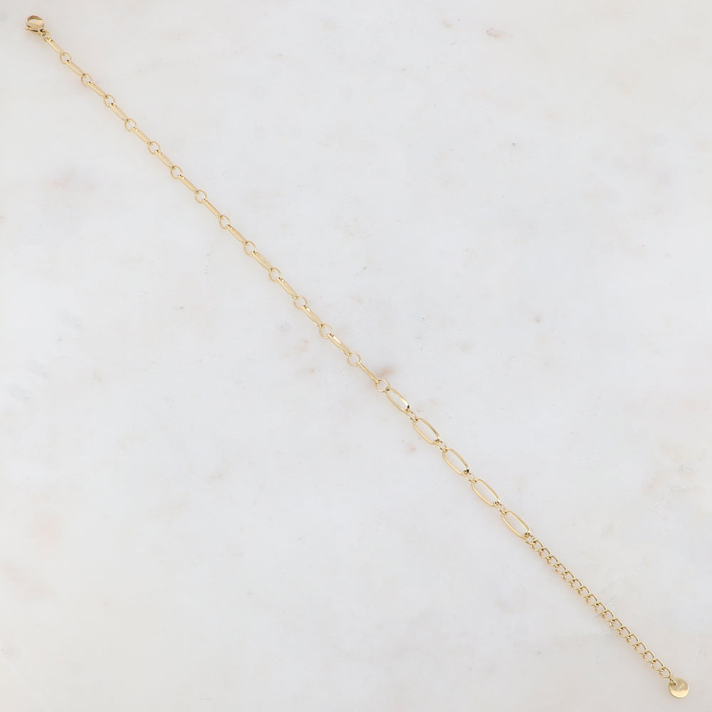 Chaîne de cheville en jeu de maille (23+5CM)