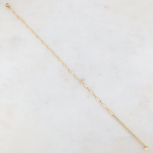 Chaîne de cheville en jeu de maille (23+5CM)