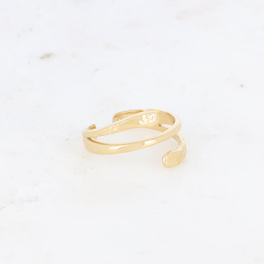 Bague martelée réglable