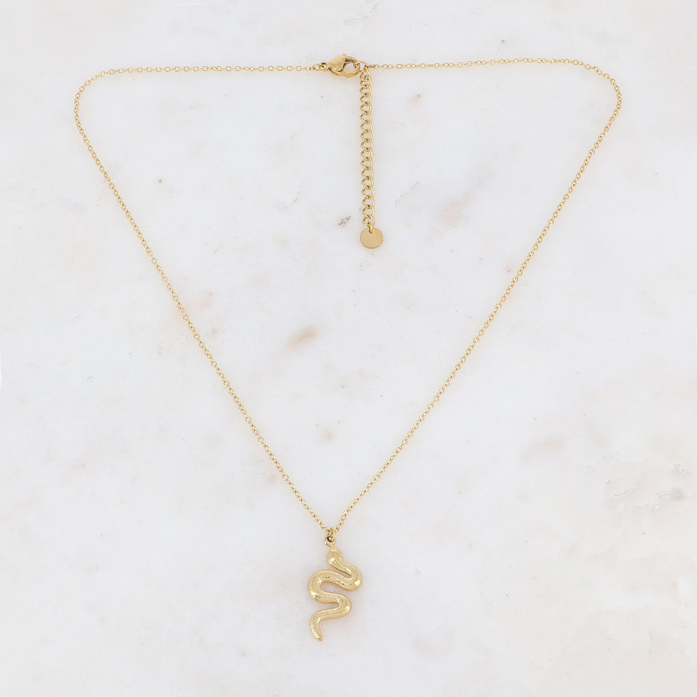 Collier avec serpent 40+5 cm.