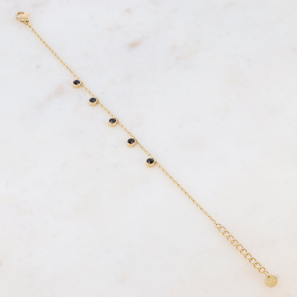 Bracelet avec 5 strass