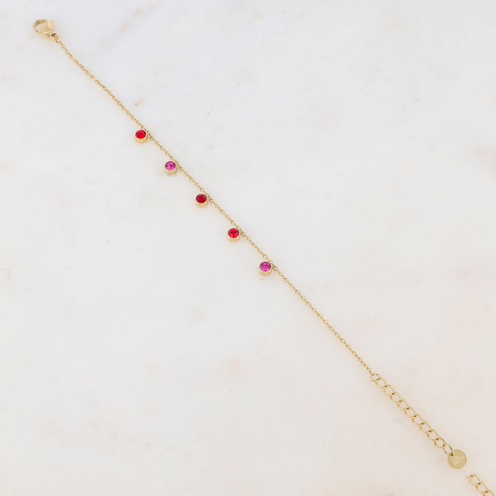 Bracelet avec 5 strass