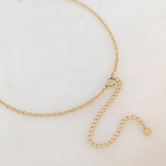 Sautoir avec pendentif feuille (80+10CM)