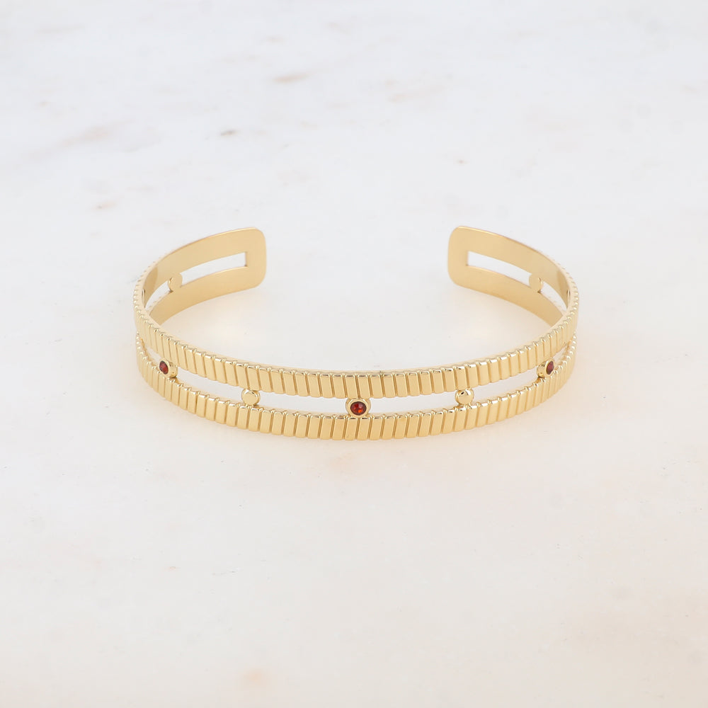 Jonc deux rangs avec strass
