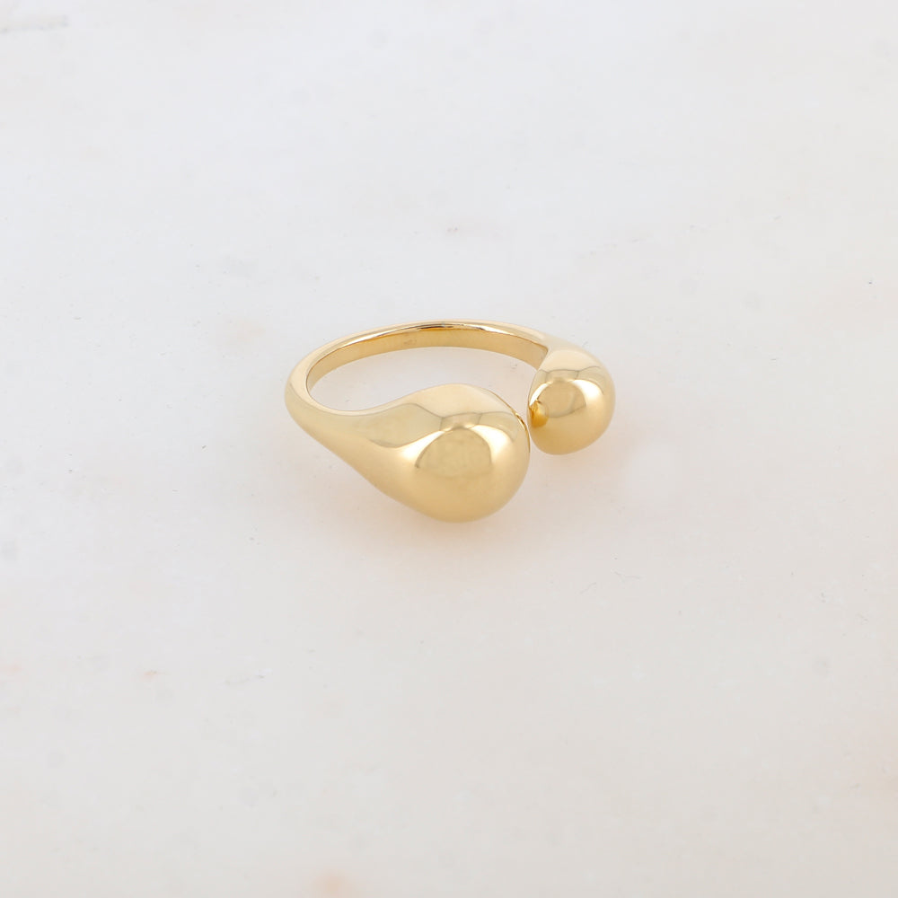 Bague réglable avec effet miroir