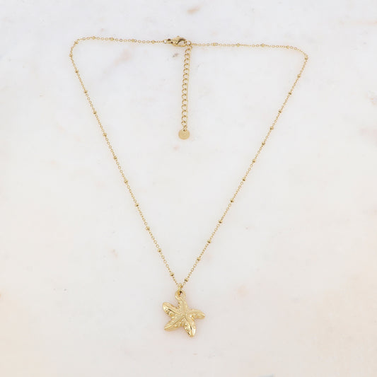 Collier avec pendentif étoile de mer (39+5CM)