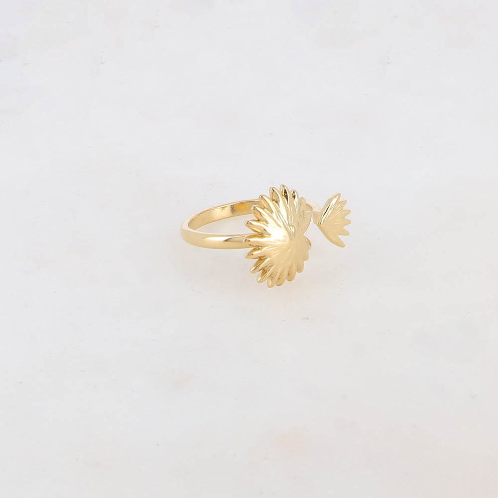 Bague feuillage