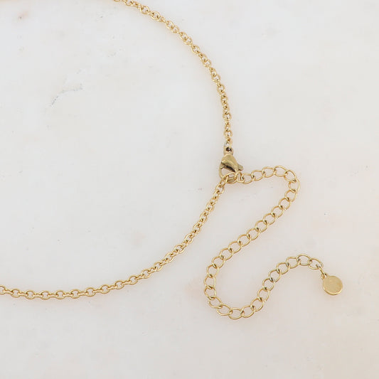 Sautoir avec pendentif feuillage (80+10CM)