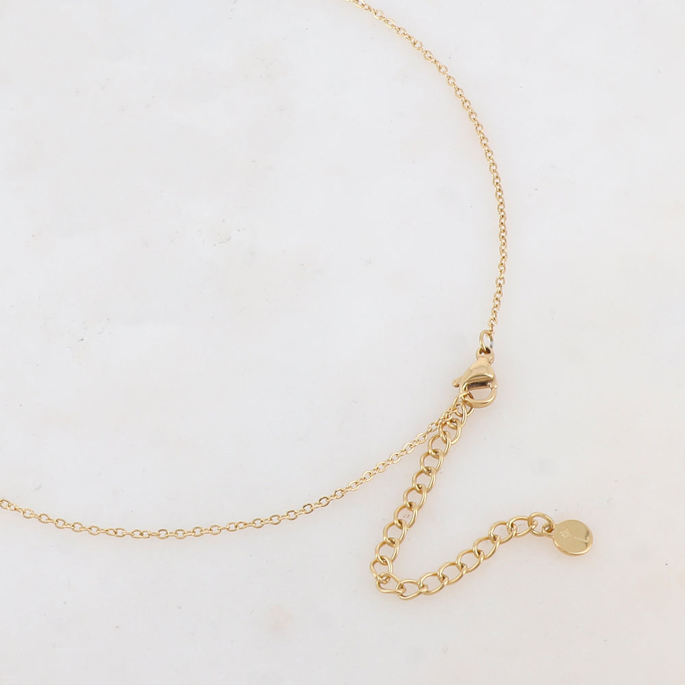 Collier avec pendentif géométrique émaillé (60+5CM)