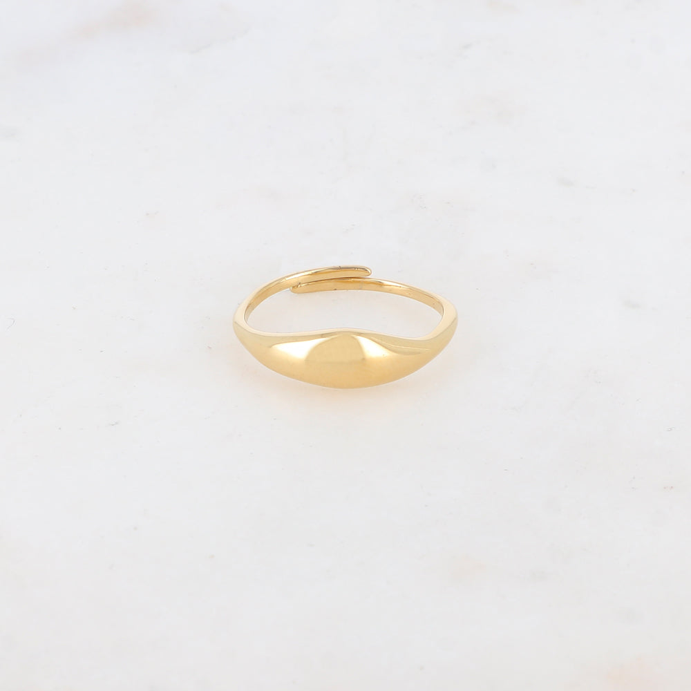 Bague fine lisse ajustable