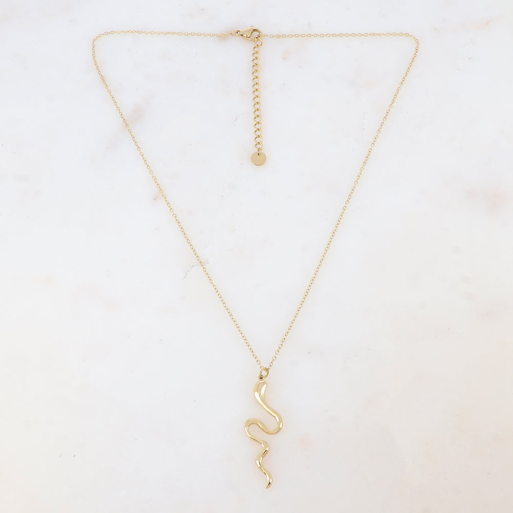 Collier avec pendentif serpent (40+5CM)