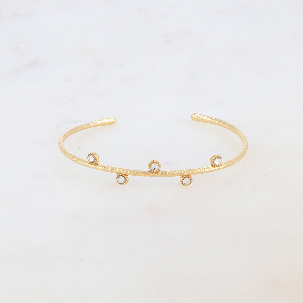 Jonc fin avec petits strass