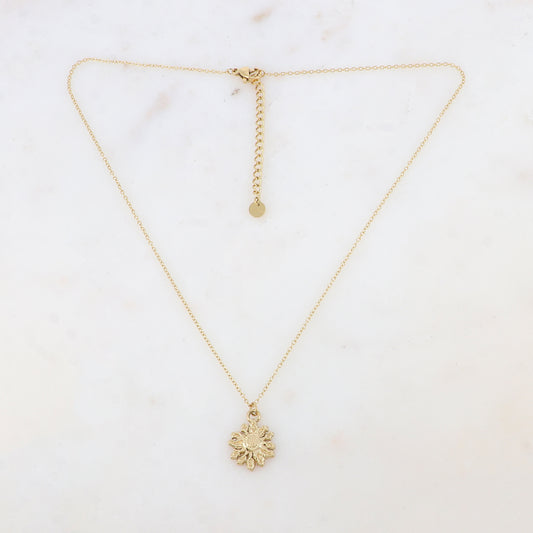 Collier avec pendentif fleur (40+5CM)