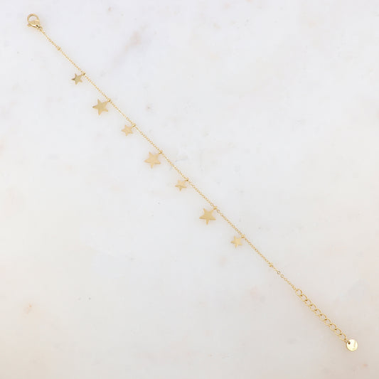 Bracelet avec pampilles étoiles