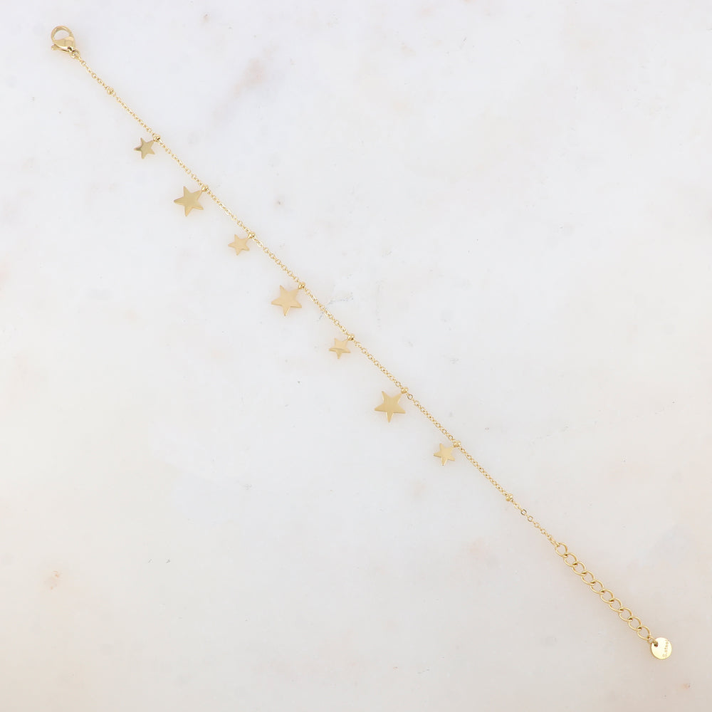 Bracelet avec pampilles étoiles