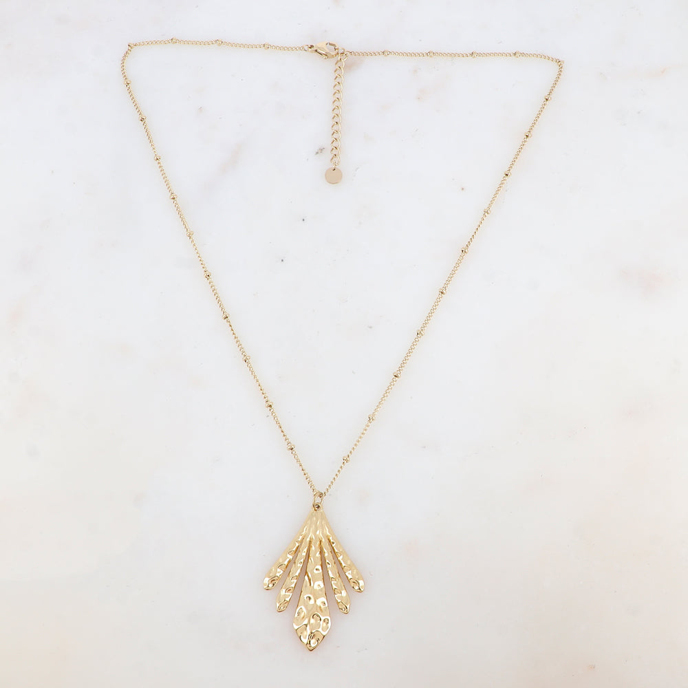 Collier avec pendentif martelé (45+5CM)