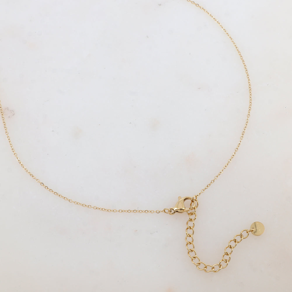 Collier avec pendentif géométrique avec effet griffé (42+5CM)