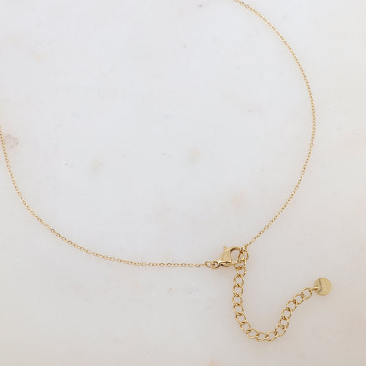 Collier avec pendentif géométrique avec effet griffé (42+5CM)
