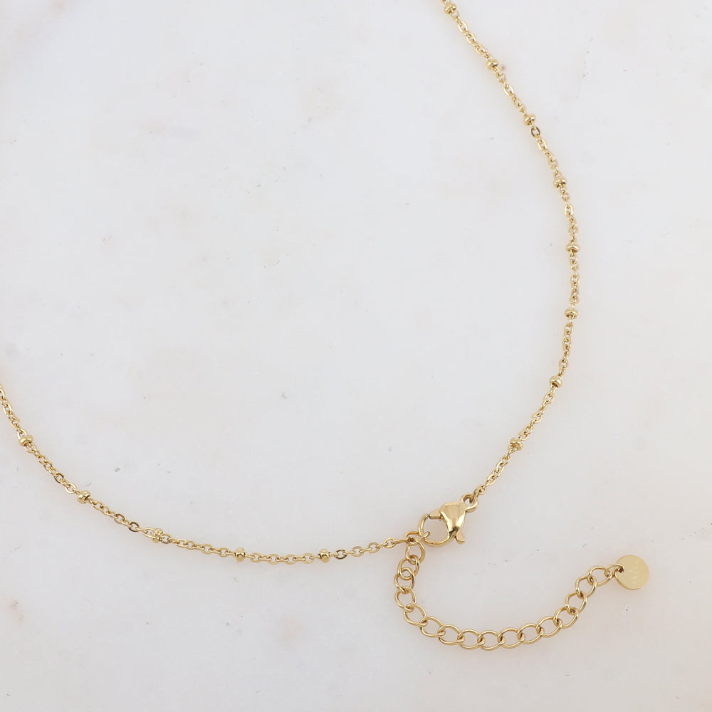 Sautoir avec pendentif plume (60+5CM)