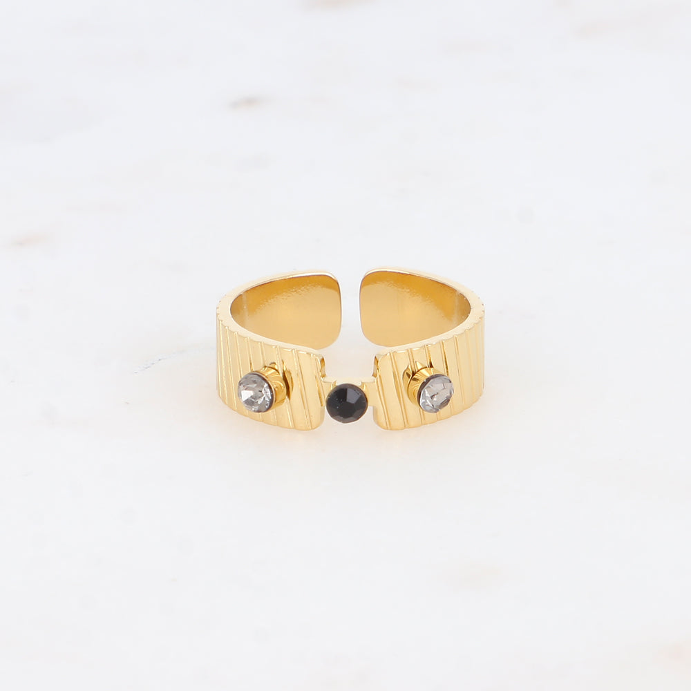 Bague avec strass