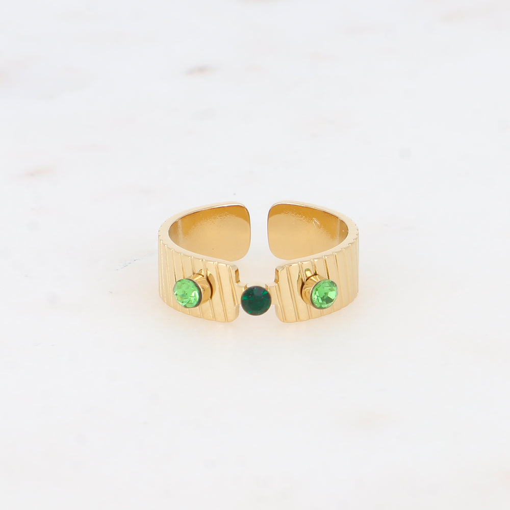 Bague avec strass
