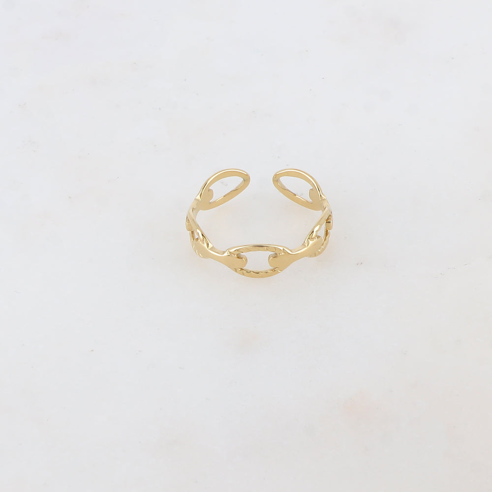 Bague motif géométrique