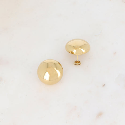 B.O à puce avec pièce ronde effet bombé 2,5 x 2,5 cm