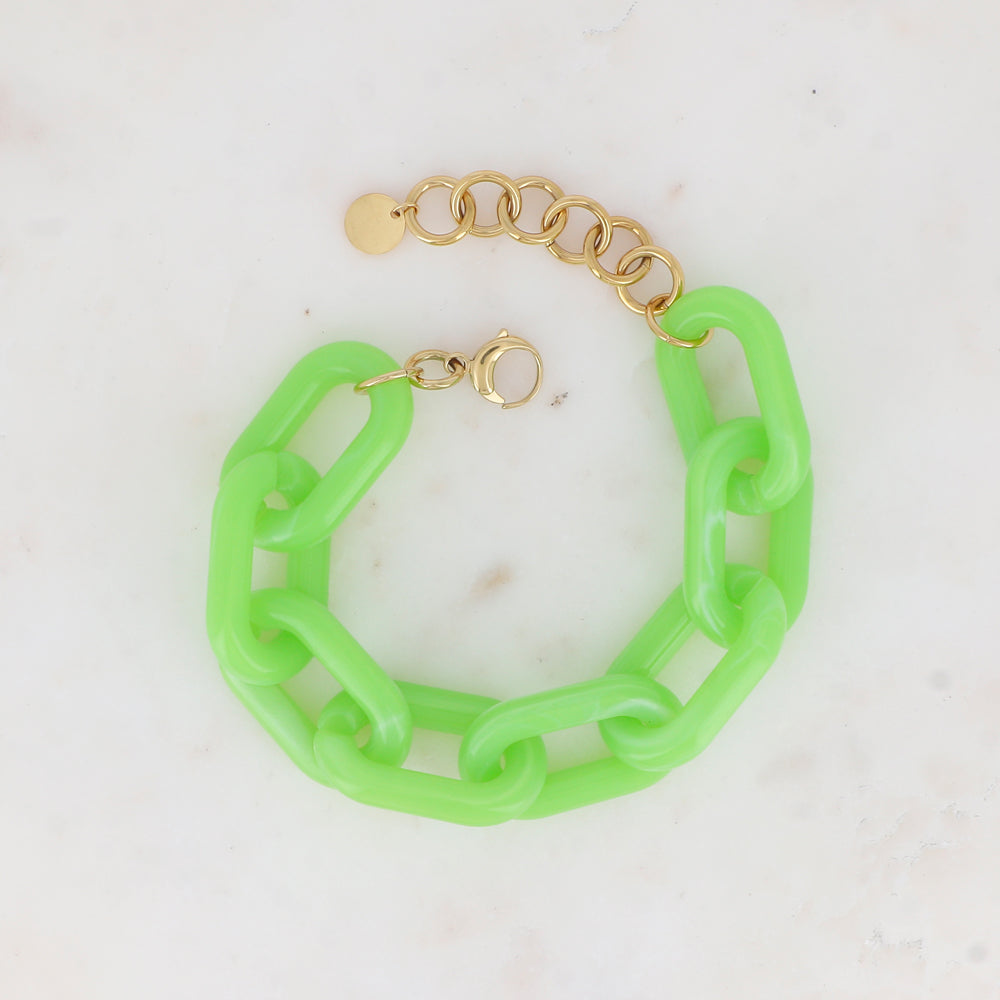 Bracelet avec résines ovales