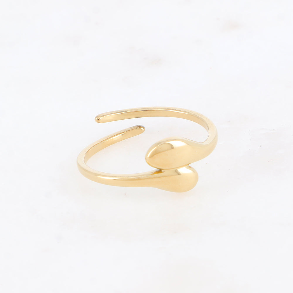 Bague graphique avec effet lisse
