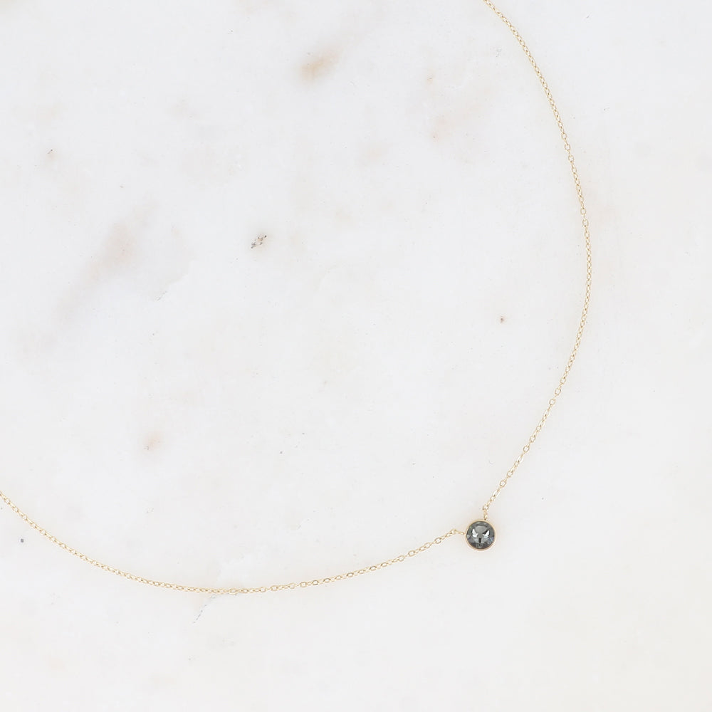 Collier orné de cristal de Swarovski® PP20 - Black diamond