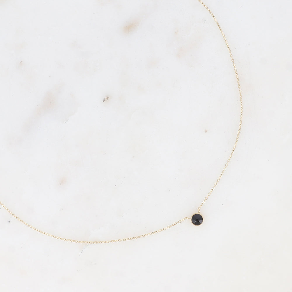 Collier orné de cristal de Swarovski® PP20 - Jet