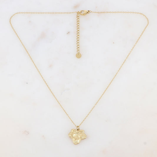 Collier avec pendentif feuille (40+5CM)