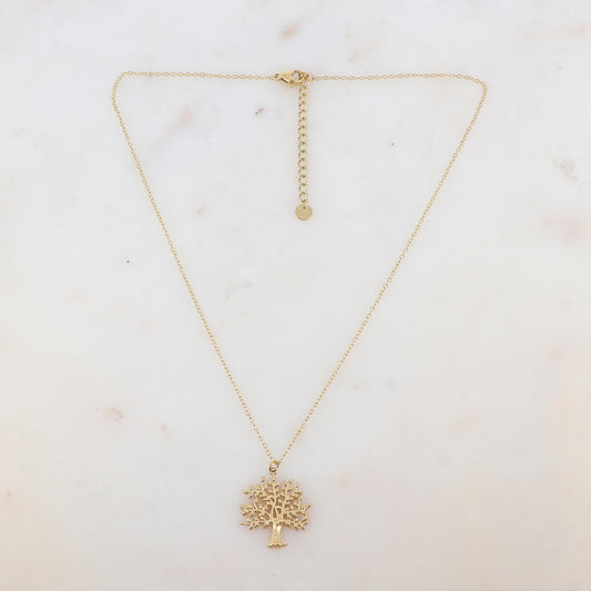 Collier avec pendentif arbre de vie (40+5CM)