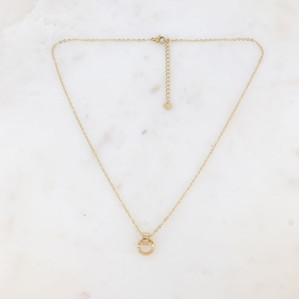Collier avec anneau lisse (45+5CM)