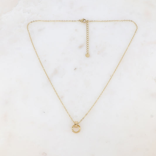 Collier avec anneau lisse (45+5CM)