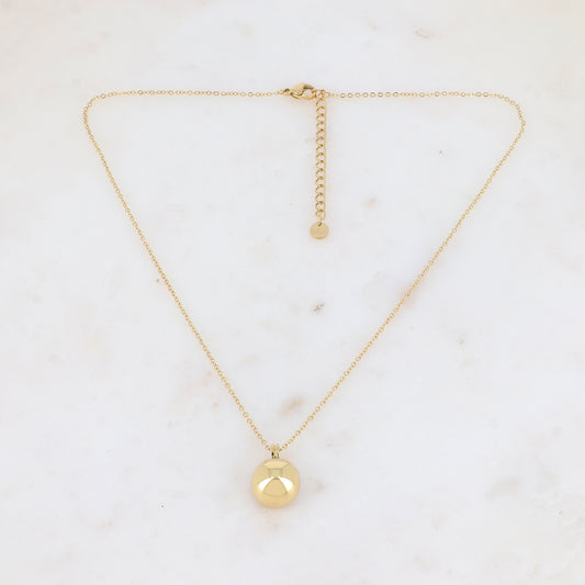Collier avec demi-boule (40+5CM)