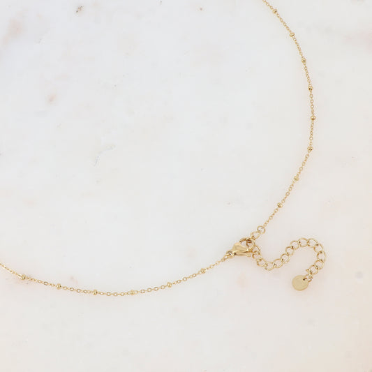 Sautoir avec pendant géométrique en résine (80+5CM)