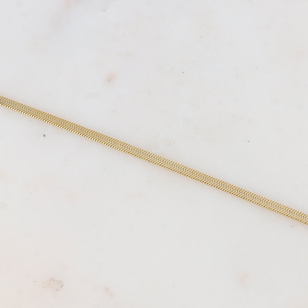 Chaîne de cheville avec maille miroir (22.5+3CM)
