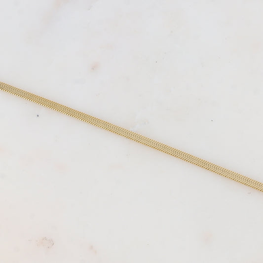 Chaîne de cheville avec maille miroir (22.5+3CM)