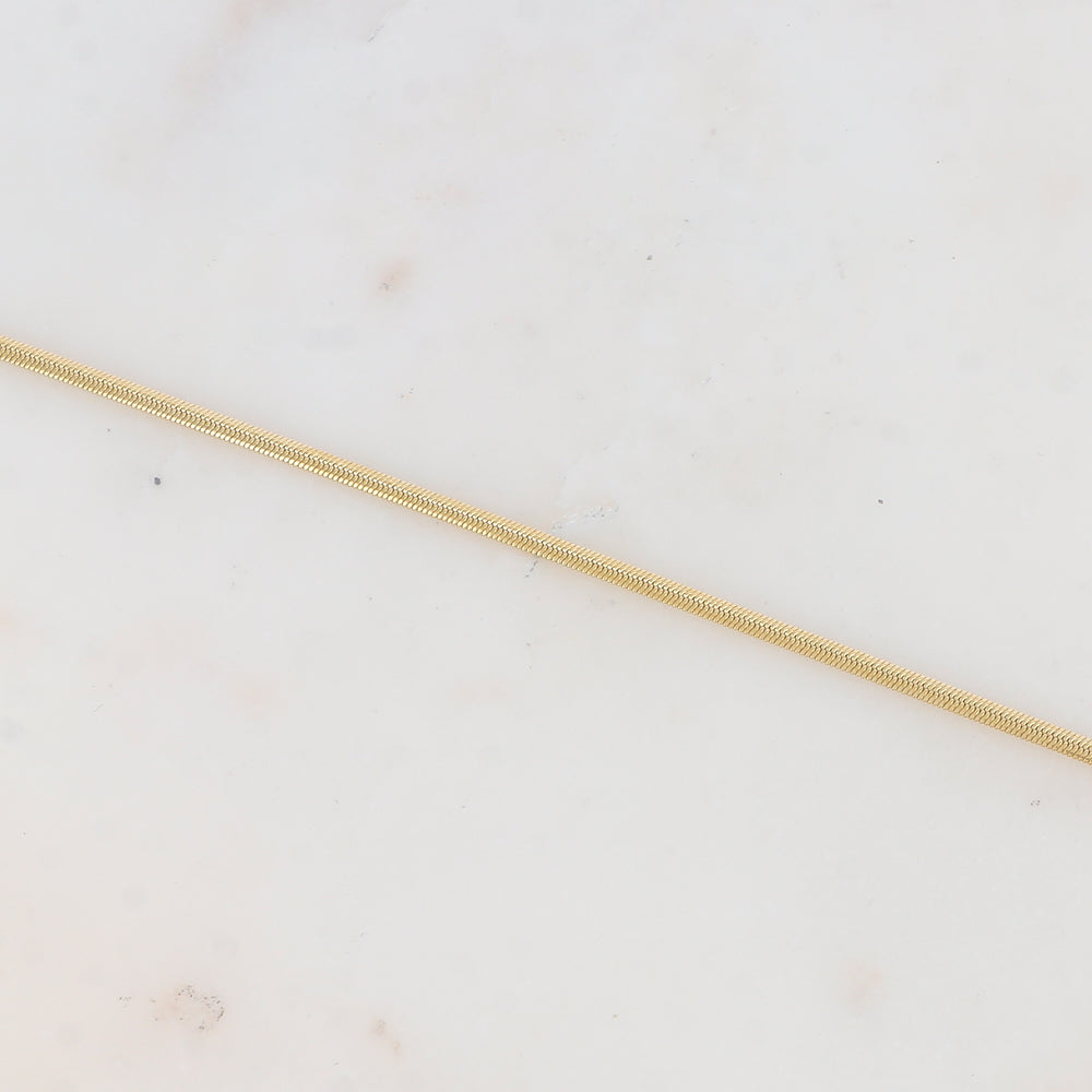 Chaîne de cheville avec maille miroir (22+3CM)
