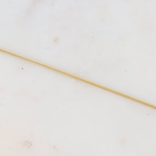 Chaîne de cheville avec maille miroir (22+3CM)