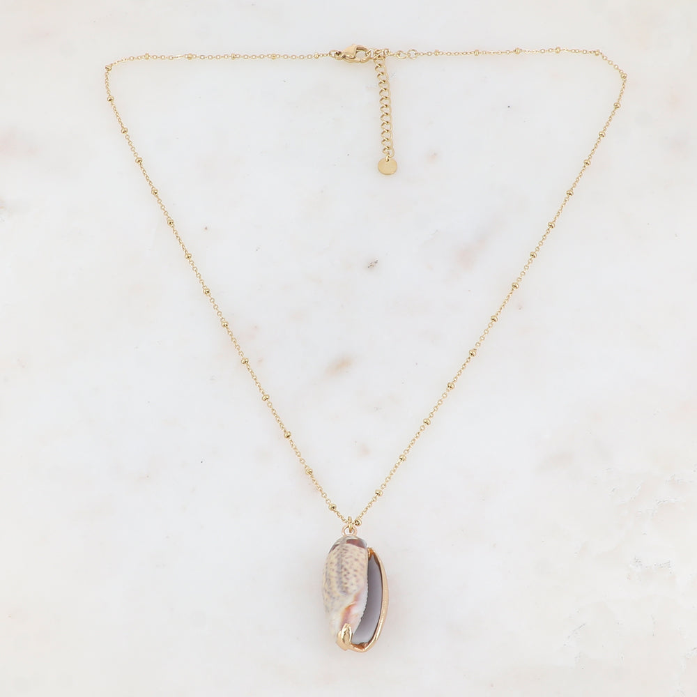 Collier avec coquillage naturel (45+5CM)