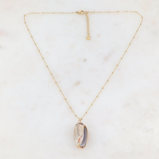 Collier avec coquillage naturel (45+5CM)