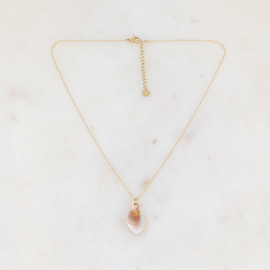 Collier avec pendentif géométrique en résine (40+5CM)